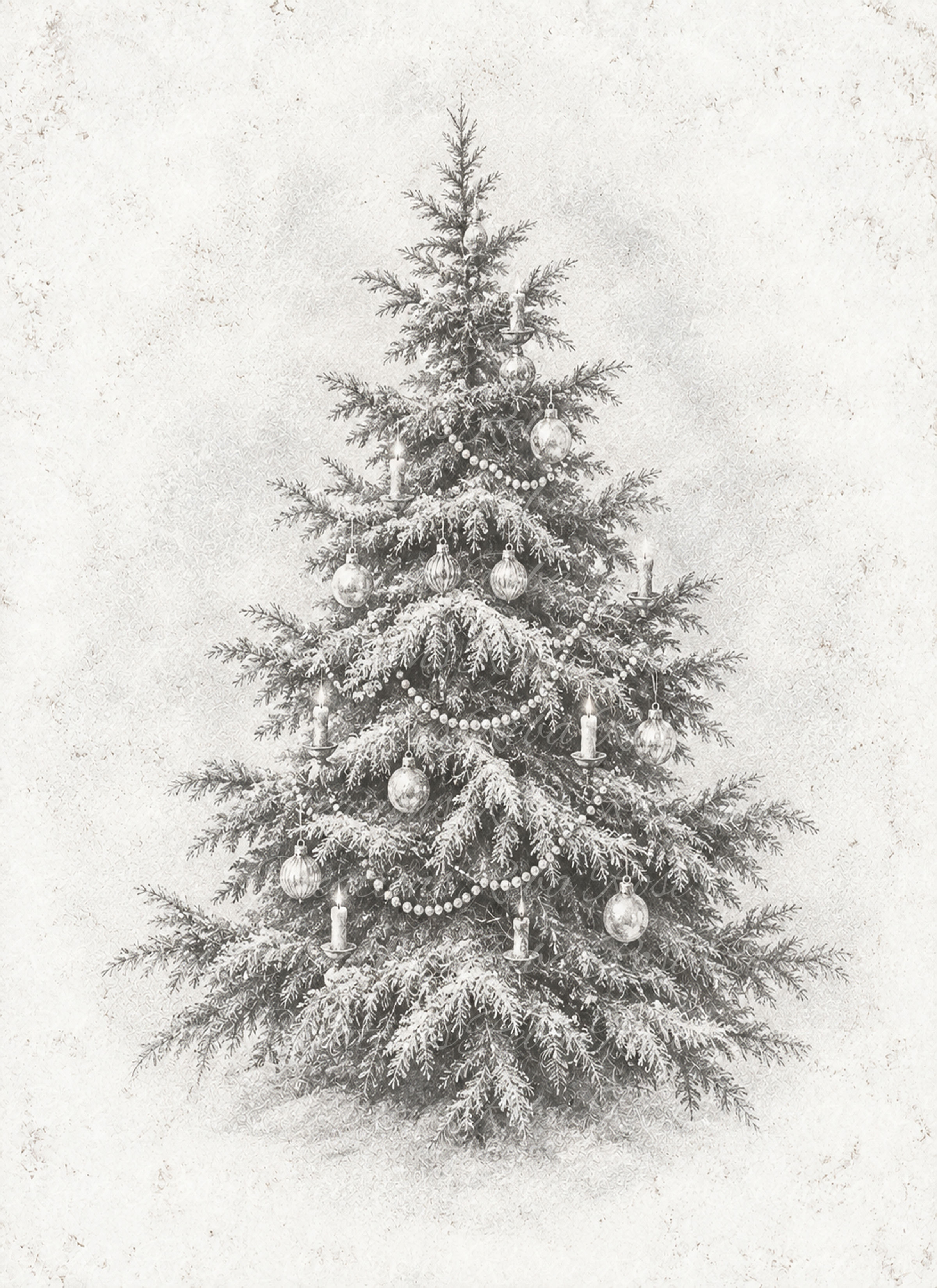 3245-White Christmas Tree