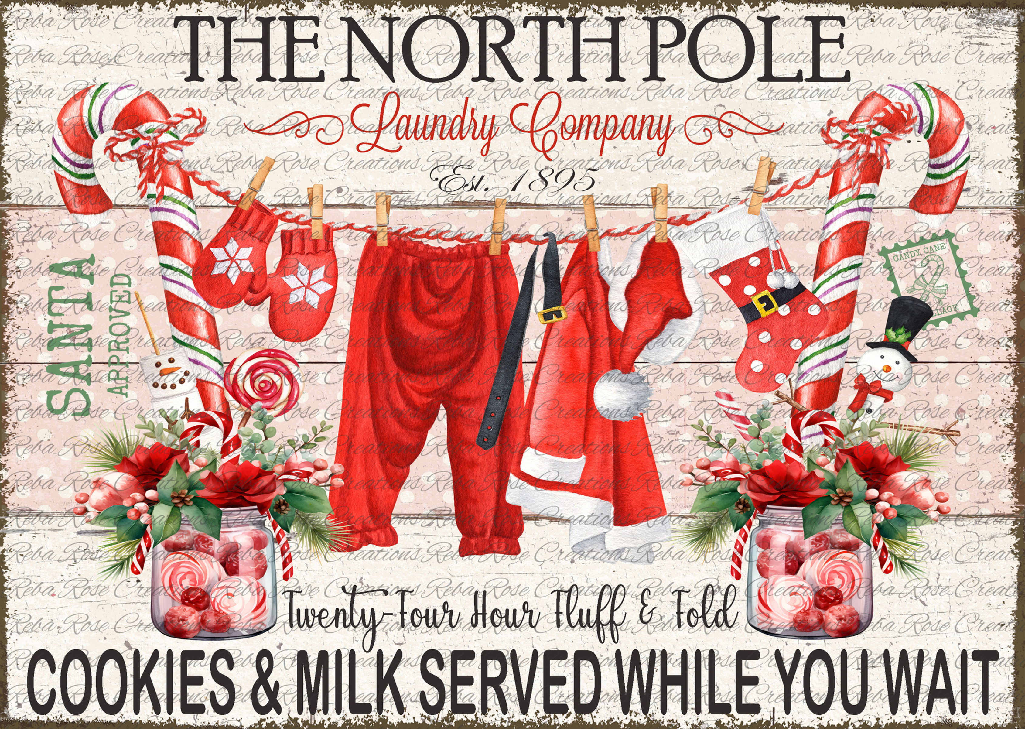AVC-138-North Pole Laundry Co Red