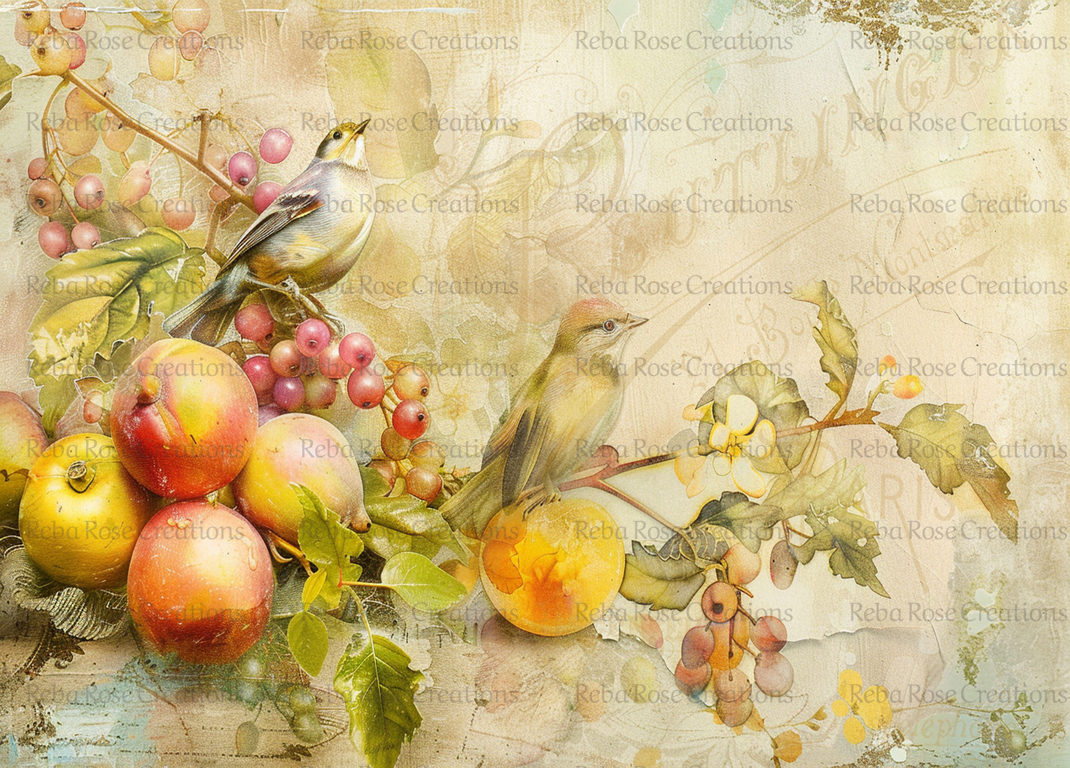 Fruit and Birds