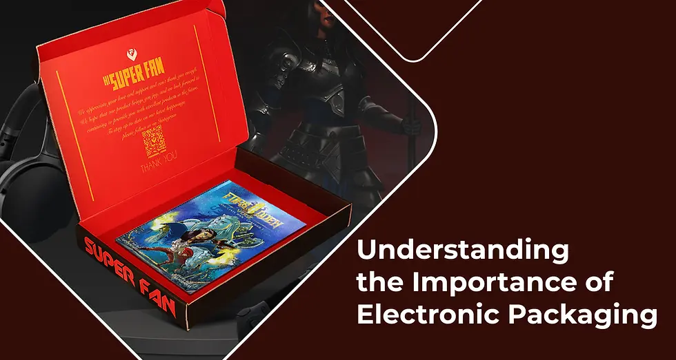 A vibrant red box is open, revealing its contents against a dark background. The interior of the box features bold yellow text that reads "Hi SUPER FAN," expressing gratitude to the recipient for their support. Below the greeting, there is a QR code and the phrase "THANK YOU" in large letters. Inside the box lies a colorful collectible item, likely a figurine or model, showcasing intricate details and dynamic poses. To the side, part of a gaming controller is visible, hinting at the connection to gaming or entertainment products. The overall design emphasizes excitement and appreciation, making it ideal for fan-focused merchandise.
