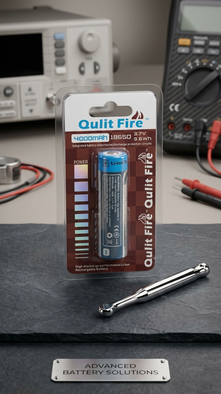 Batería Recargable Li-ion 18650 Qulit Fire 4000mAh 3.7V