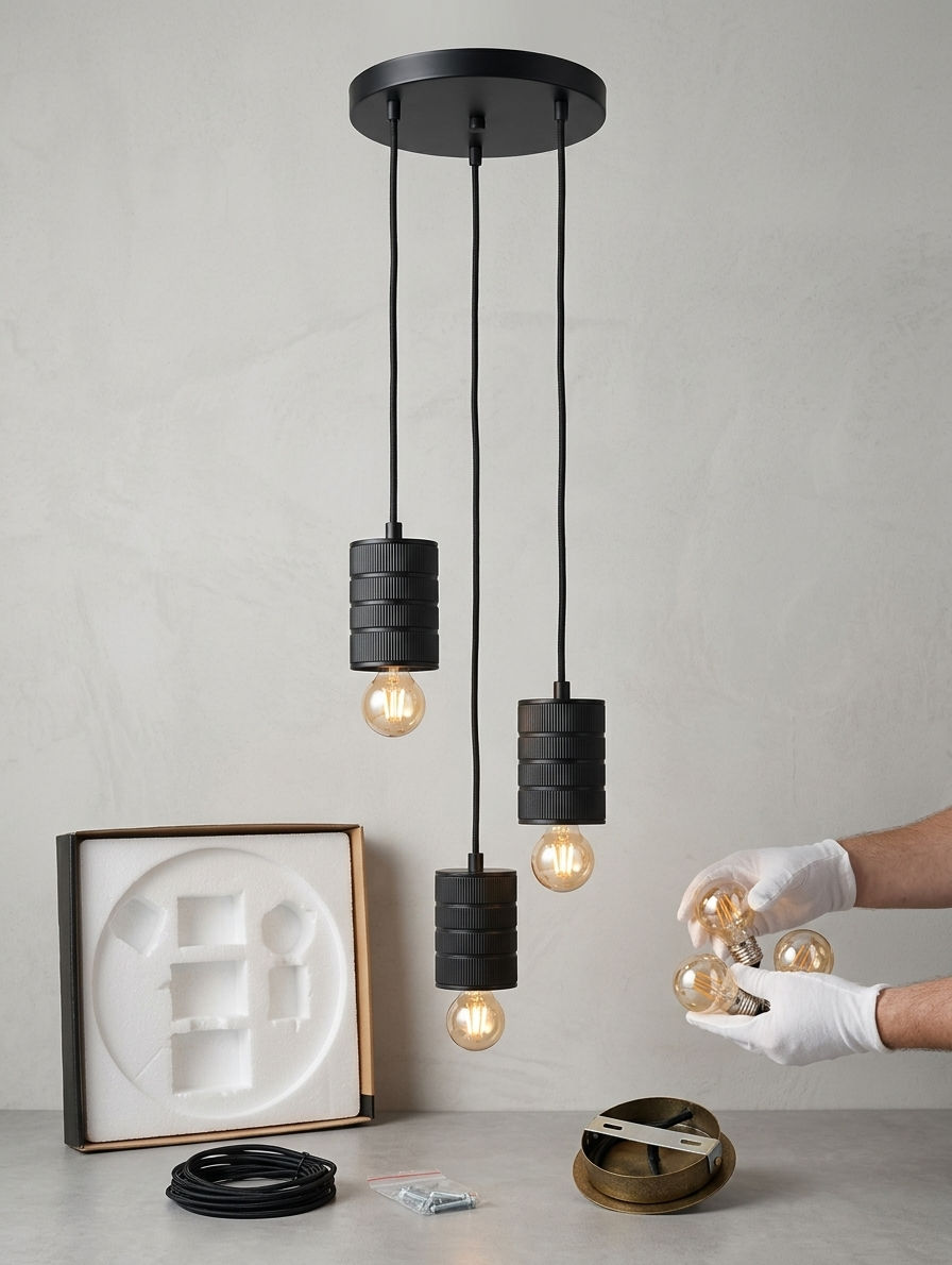 Lámpara de Techo Colgante Moderna (Estilo Industrial / Vintage)