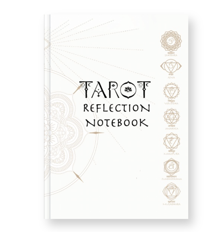 tarot reflection notebook cover