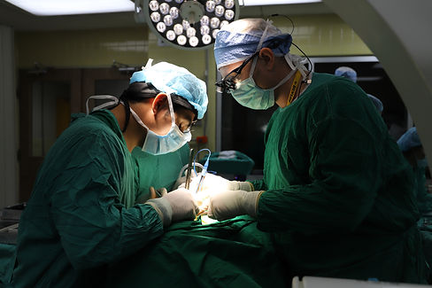 Two surgeons operating