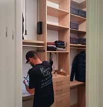 professional high quality installation of custom closet