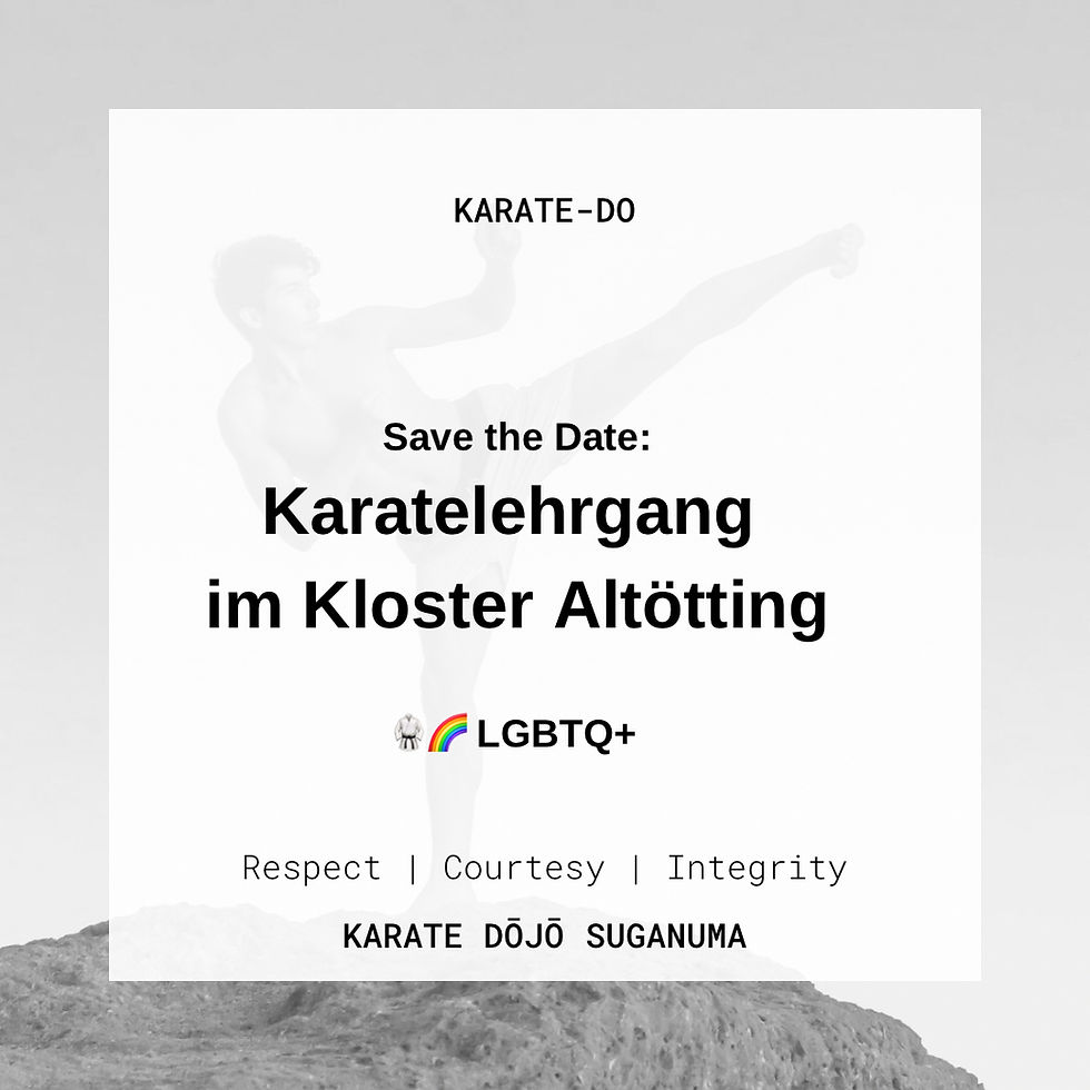 Save the Date: Karatelehrgang im Kloster Altötting