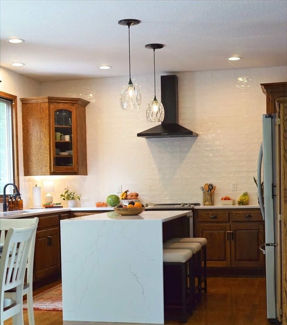 How we updated our island lighting for only $115
