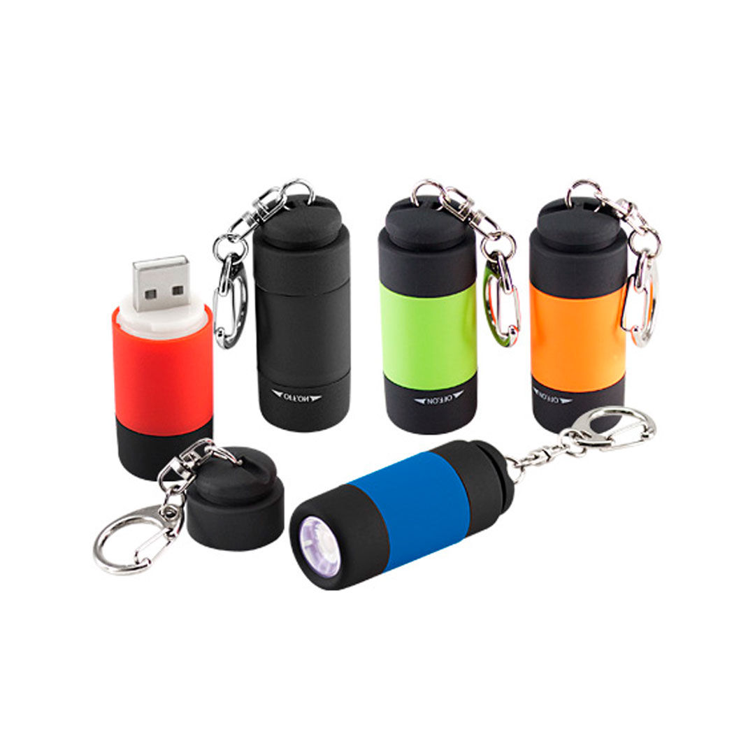 Llavero-Linterna LED Cargador USB