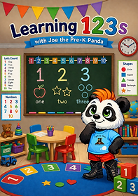 Learning 123's w Joe the Pre-K Panda Front Cover.png