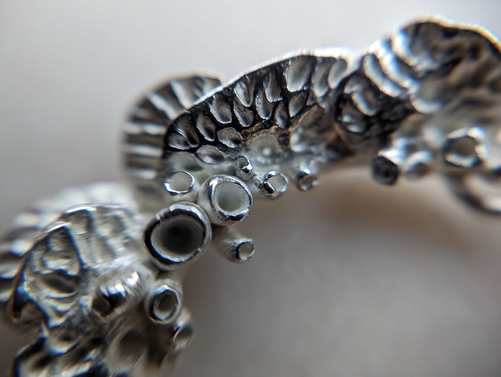 Thumbnail: Leafy Lichen Bib Necklace