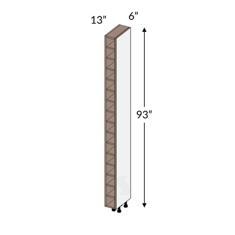 24" x 90" wine storage tower — representative product view