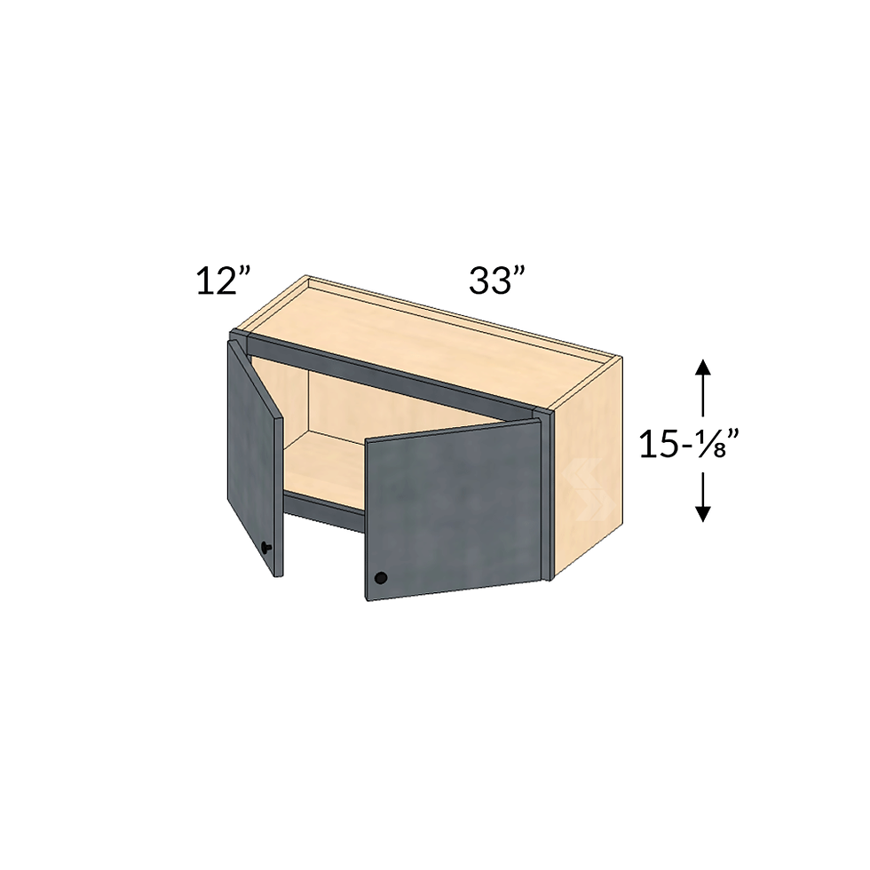 24" x 42" wall cabinet — representative product view