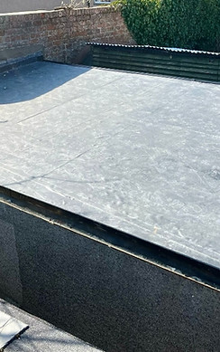 flat roof in grey