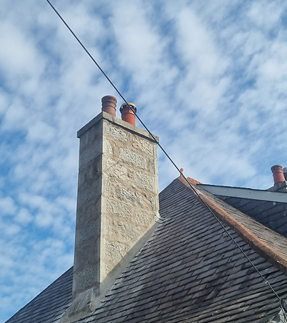 chimney with house