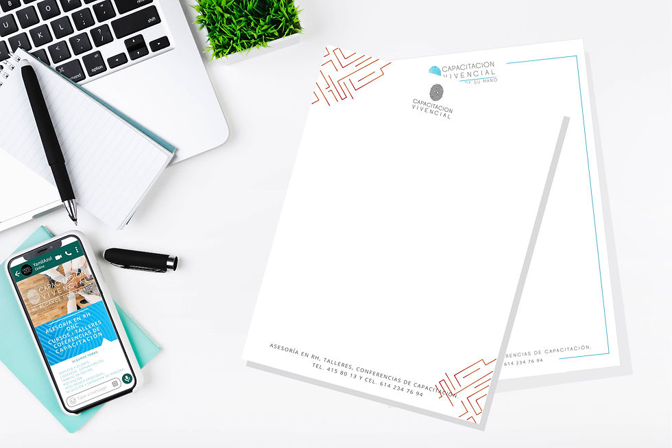 diseño de papeleria corporativa capacitacion vivencial