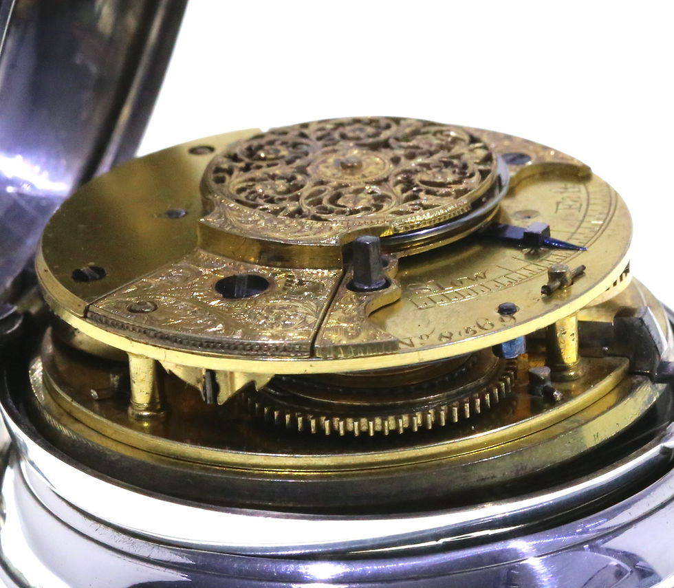 Thumbnail: 1826 Pair Cased Silver Pocket Watch