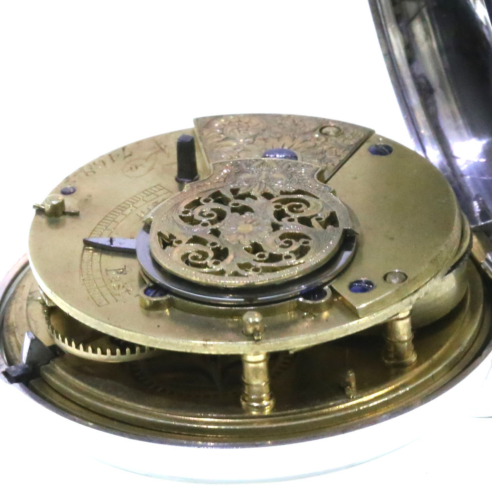 Thumbnail: 1868 Verge Pair Cased Silver Pocket Watch