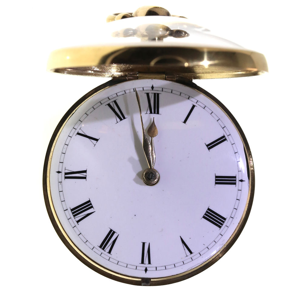 Thumbnail: C1800 Frances Putley Gilt Pair Cased Pocket Watch