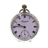 1928 Williamson Keyless Silver Pocket Watch