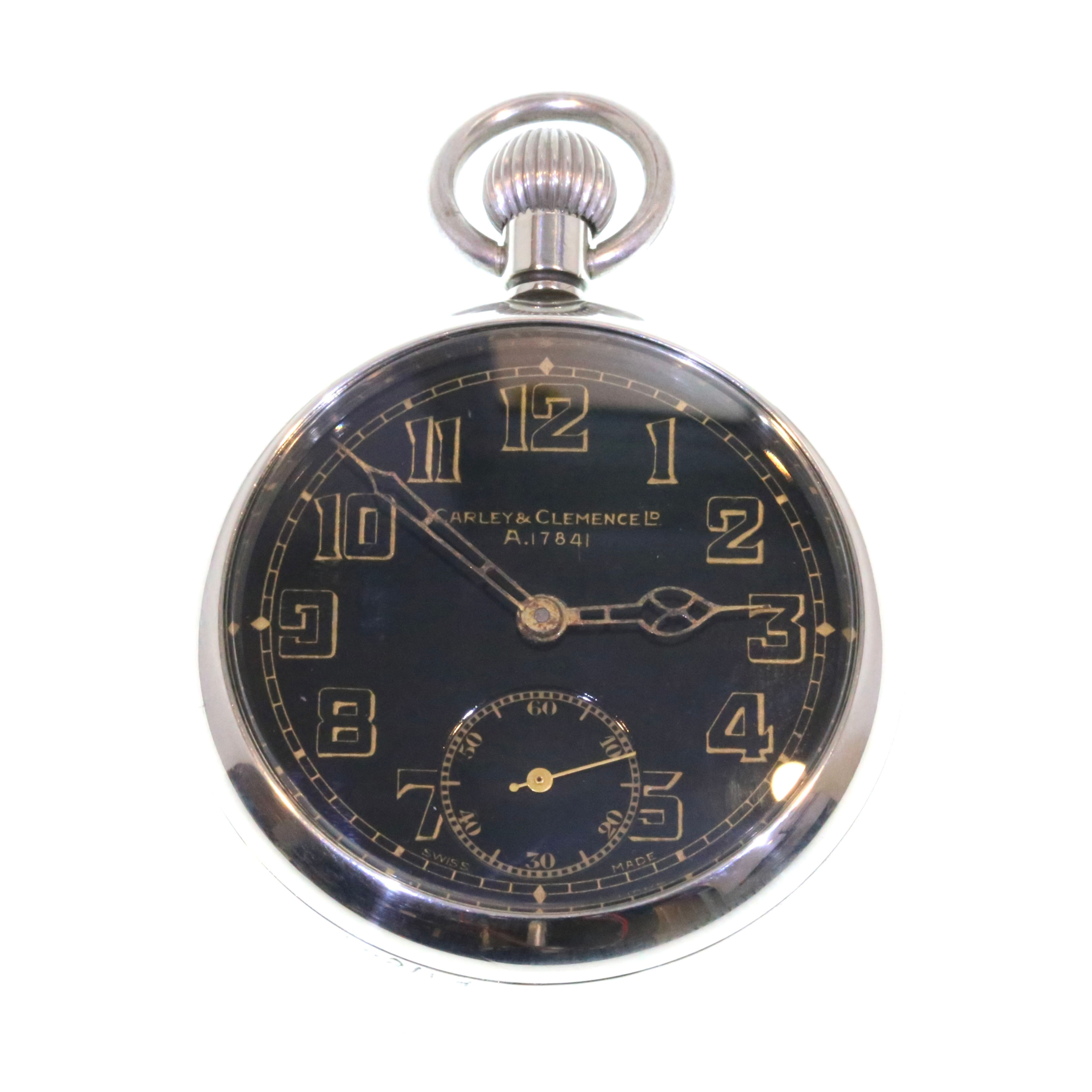 C1936 Carley & Clemence Military Pocket Watch