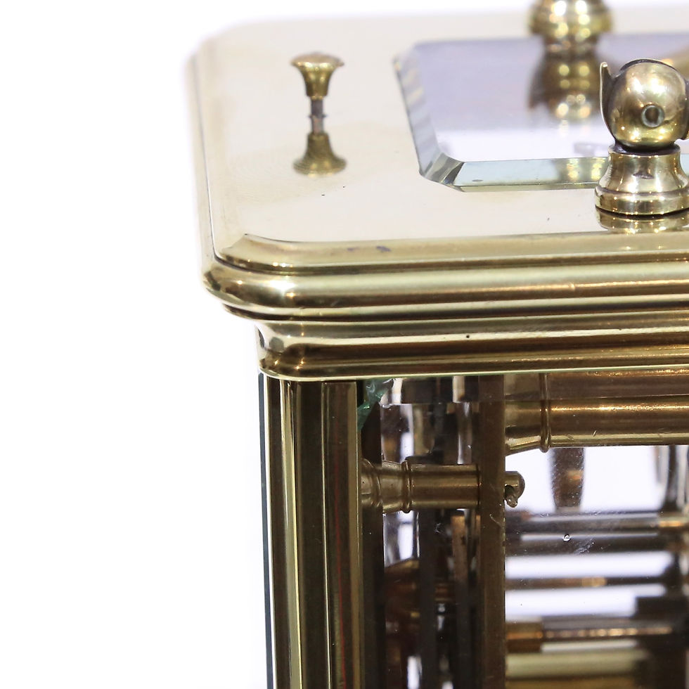 Thumbnail: C1920 8 Day Repeater Bell Strike Carriage Clock