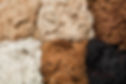 Pile of unprocessed high quality colorful alpaca wool. Alpaca (Vicugna pacos) wool backgro