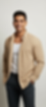 Beige Corduroy Shirt Without Pockets