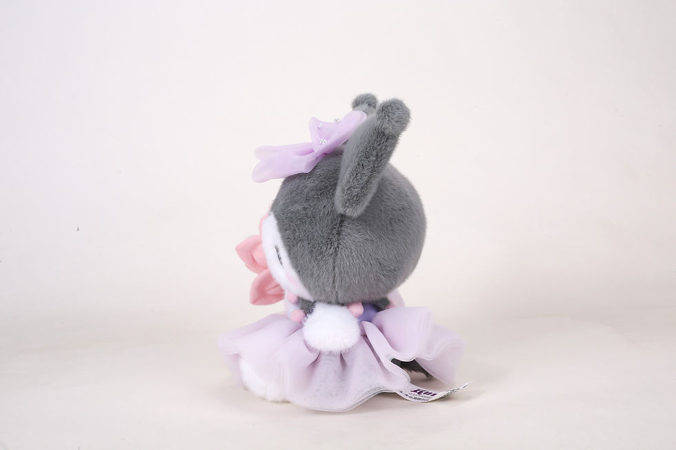 Thumbnail: SANRIO 'Lotus in Summer' series 8in plush - Kuromi