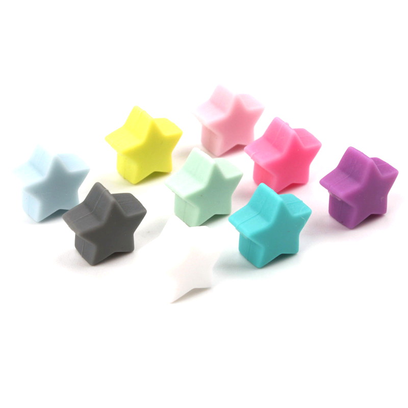 Perles En Silicone Fuchsia – 10 Perles De 10mm – Pour Création De Bijoux DIY