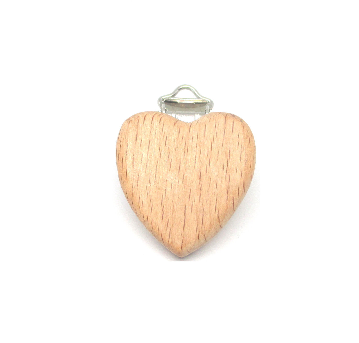 pince en bois coeur pour attache tétine
