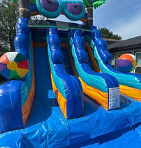 inflatable waterslide near me double lane