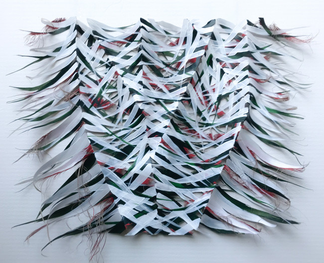 "Sans titre", technique mixte sur papier, 80x120 cm, 2020. Encadré sous plexiglass, 90x130 cm.