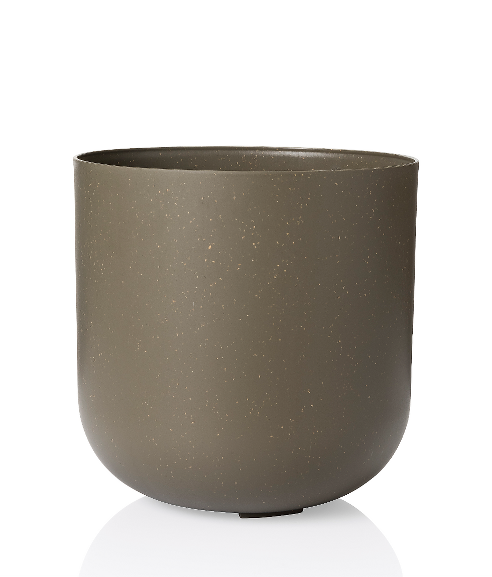 Thumbnail: DUO7 stackable planter by Raíz in basalt, white background.