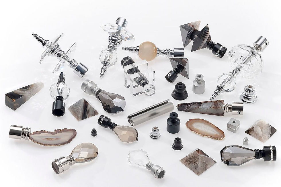 Miniatura: Curtain Rods with Rock Crystals