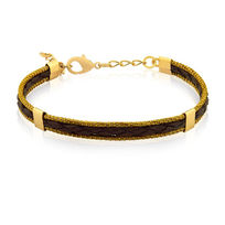 Bracelet économique tissé herbe dorée