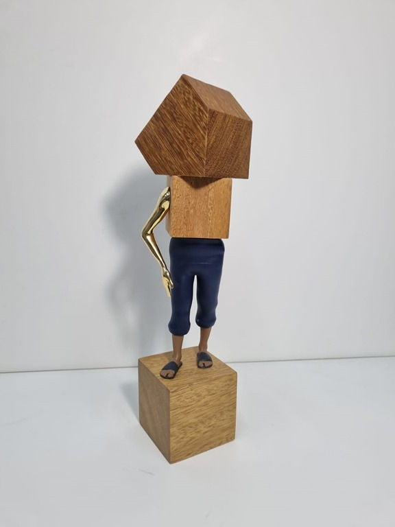 Thumbnail: Salvador A.'s artwork: Human form with cottage-like cranium