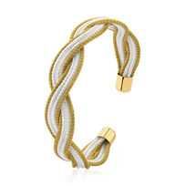 Bracelet herbe dorée avec fermeture pression