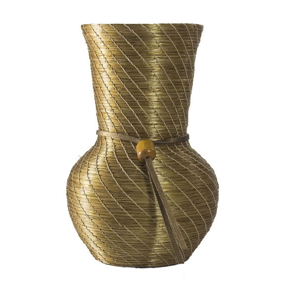 Natural Golden Grass Potish Jalapa. Vase Shape