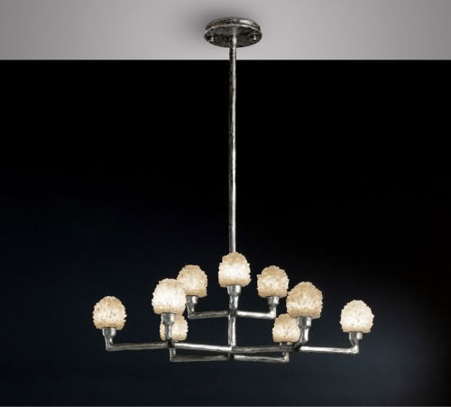 Decorative Lighting Fixture Etruscan white quartz