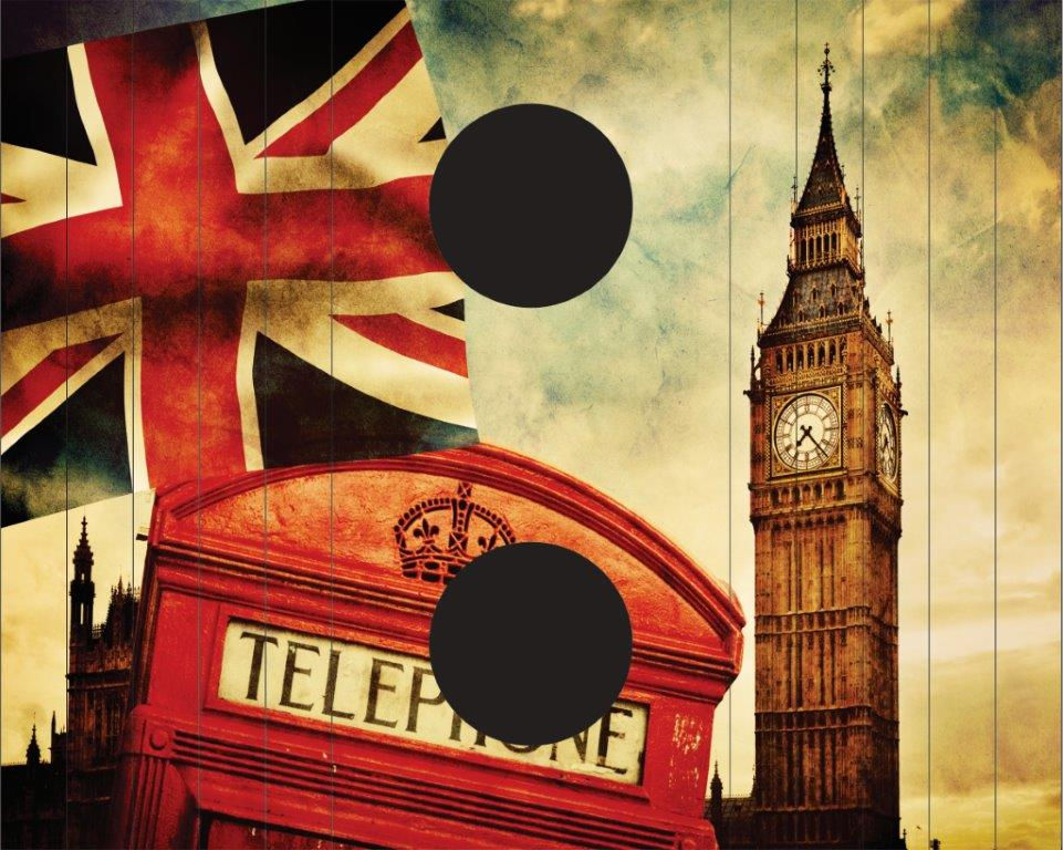 الصورة المصغرة: Bandejas Reposabrazos de Sofá patrón Inglaterra.