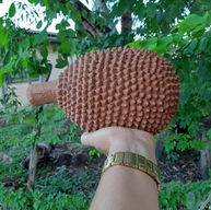 Natural Ceramic Jackfruits Decoration handmade in the Northeast region, Brazil.