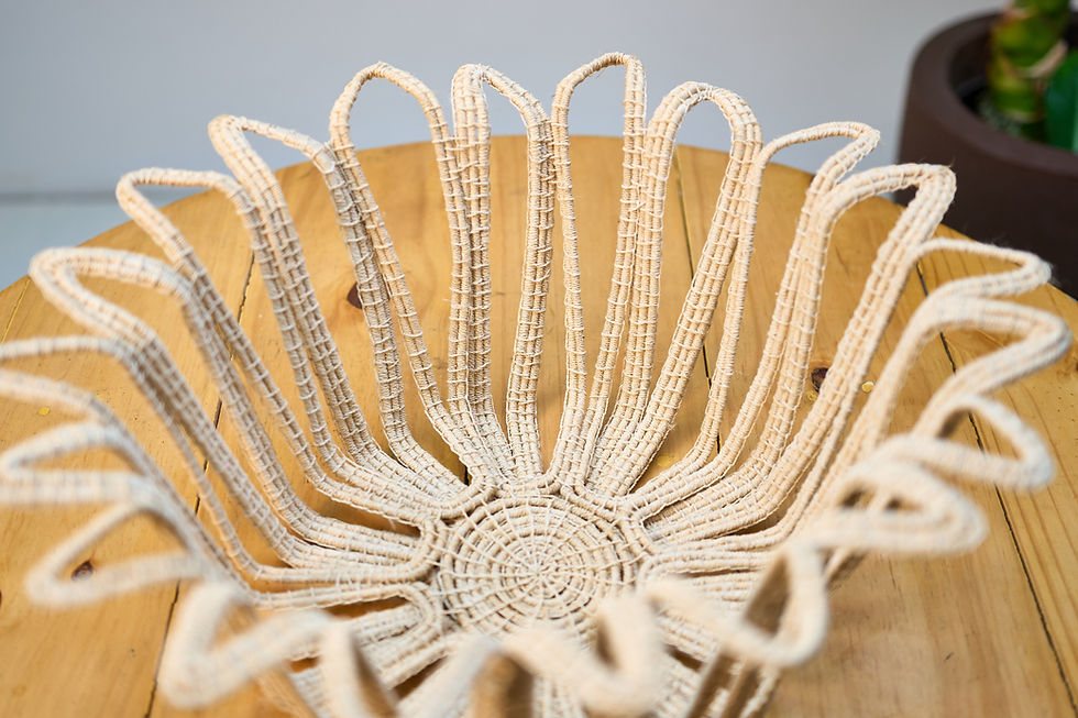 Thumbnail: Handmade Bromelia Tucum Fiber Green Fruit Bowl