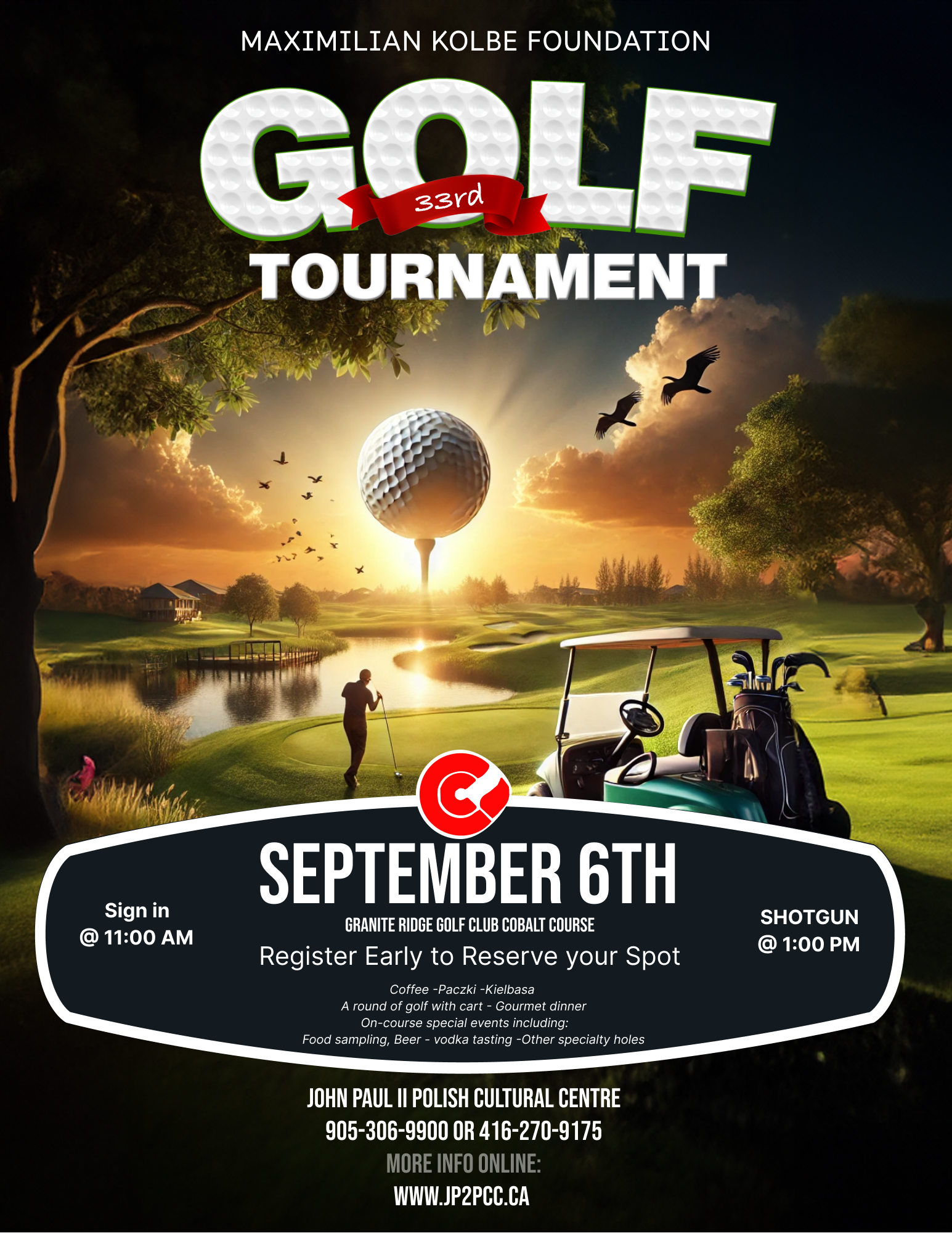 33 Annual Golf Tournament by Maximilian Kolbe Foundation | JP2PCC