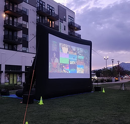 Open Air Cinema Screen Rental Utah City Movie Night In The Park