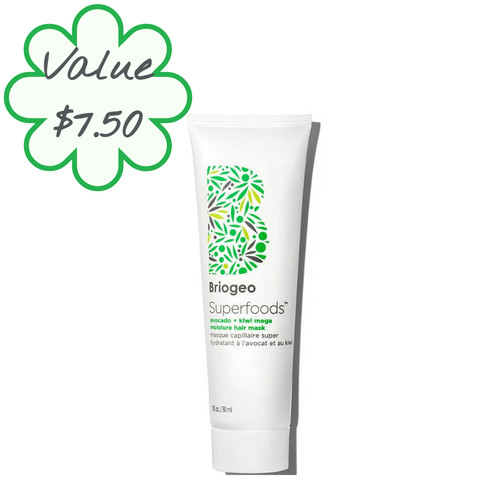 Briogeo Superfoods Avocado + Kiwi Mega Moisture Superfood Hair Mask 247 DEW