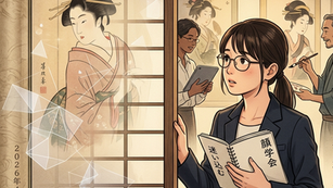美人画研究会に迷い込んでしまう新人編集員