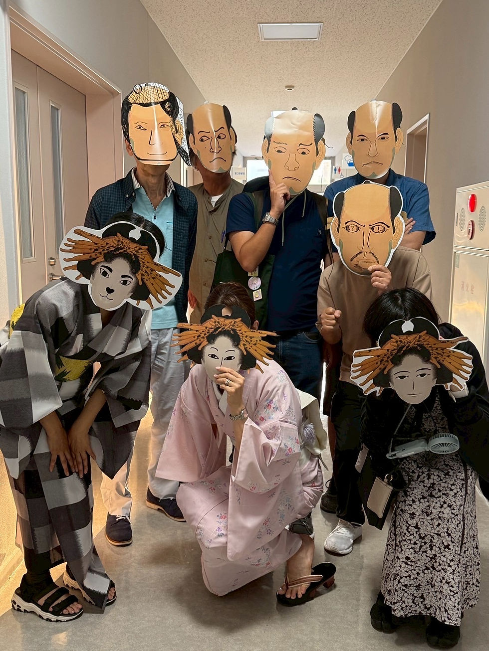 浮世絵お面づくり