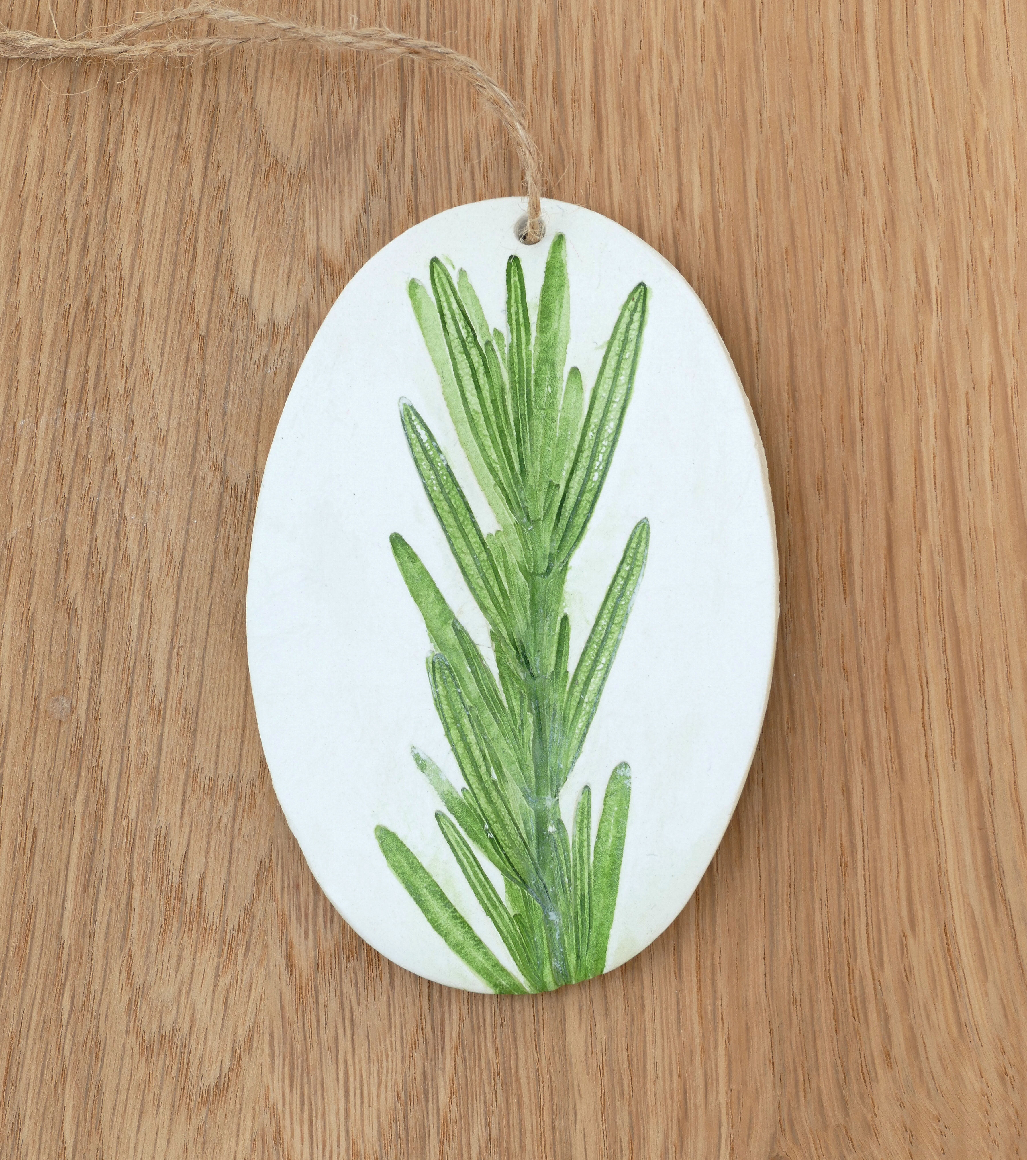 Pressed Rosemary - Oval - 4 inches