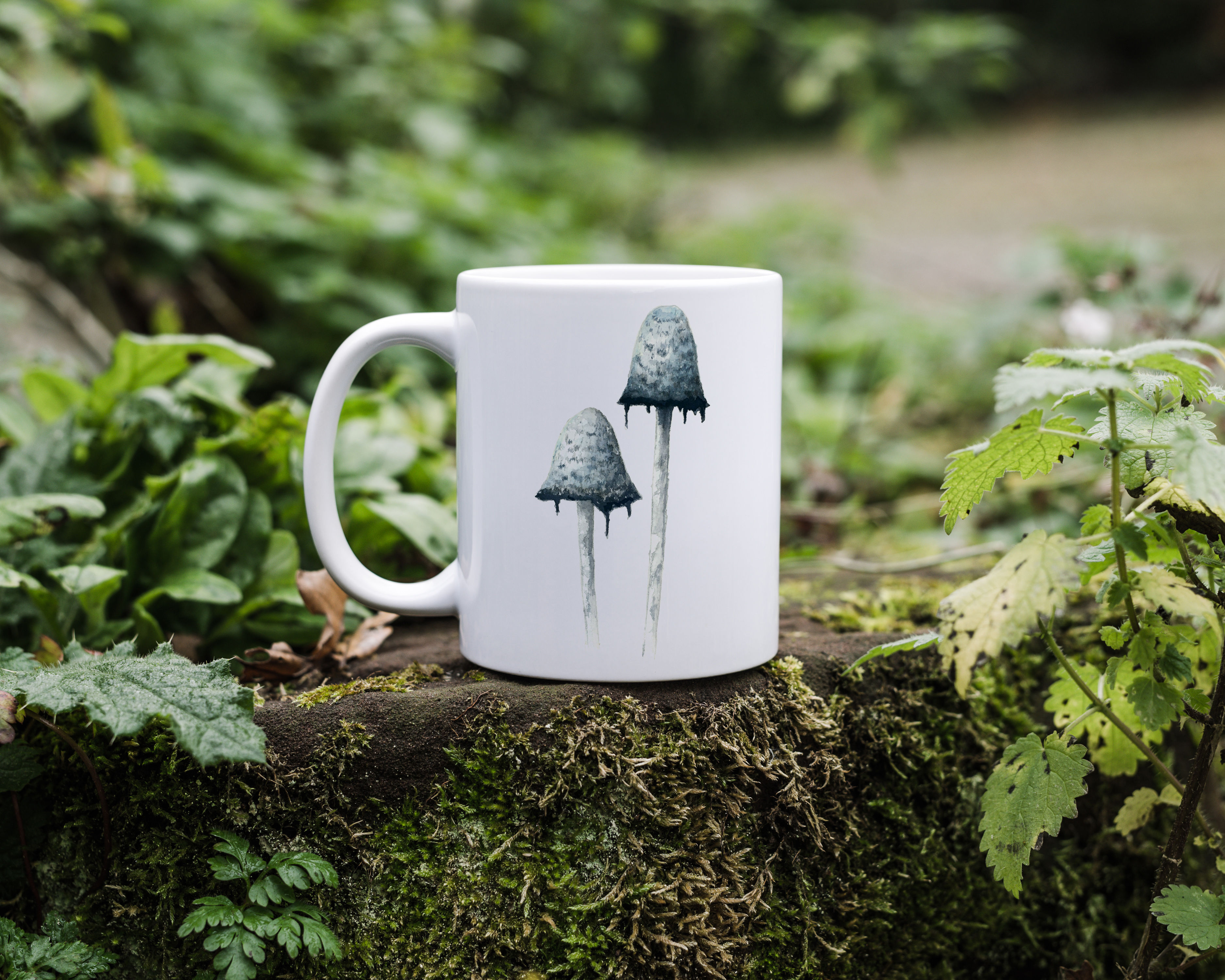 Watercolour Shaggy Inkcap Mug