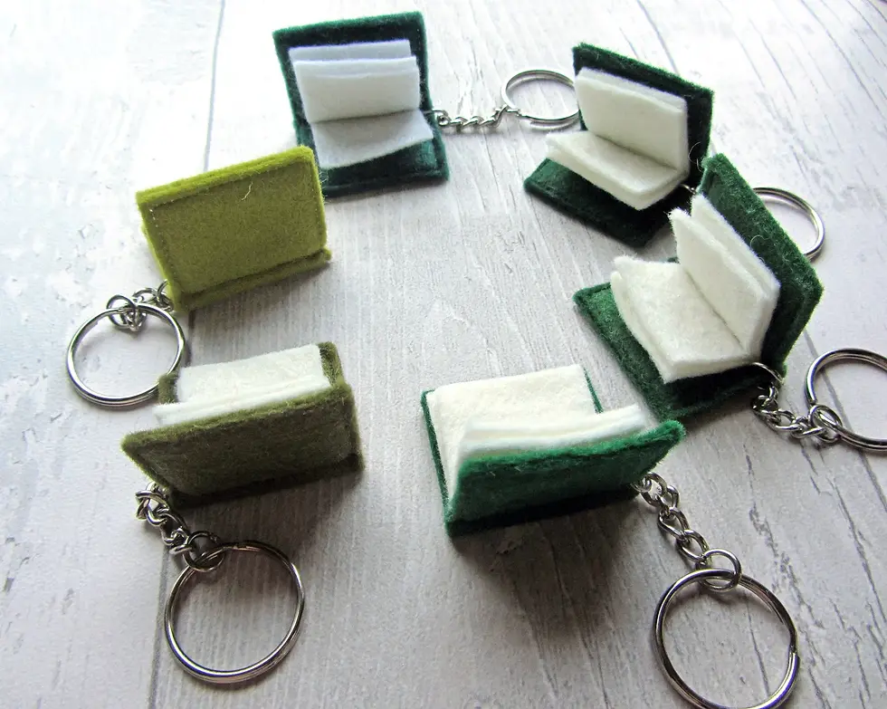 Thumbnail: Felt Book Keyring
